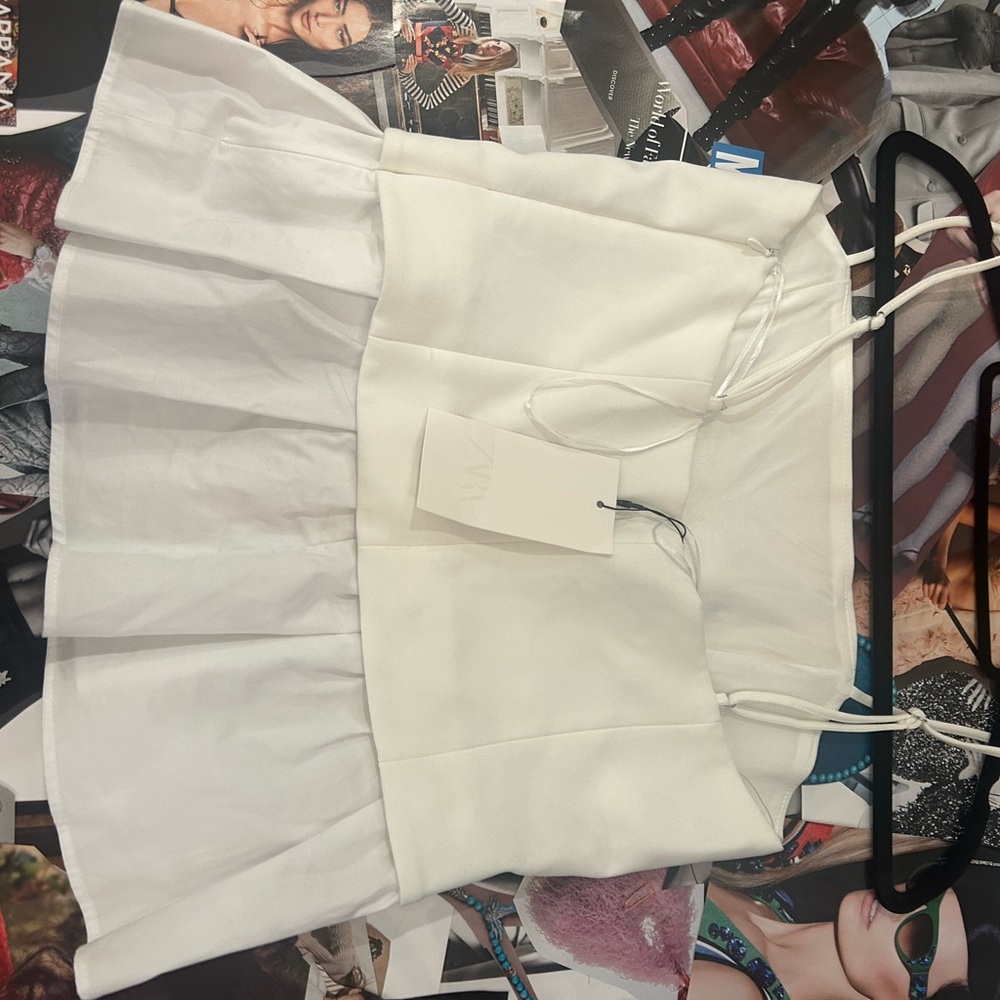 Zara Cream Peplum Top